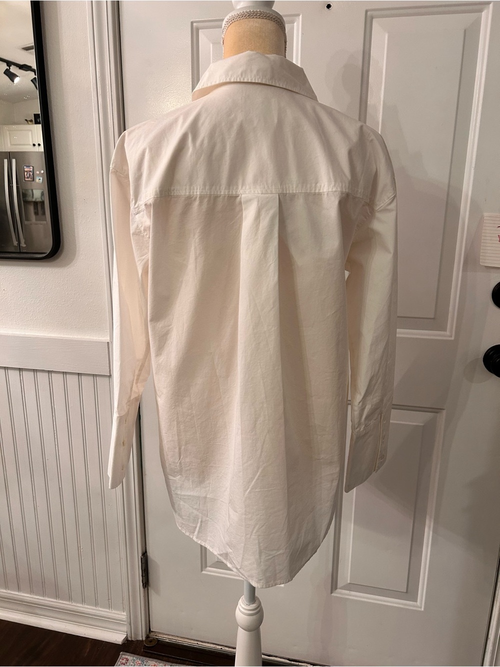 Sezane Bilma Shirt Ecru Size 36 / 4 NWT - Picture 4 of 10